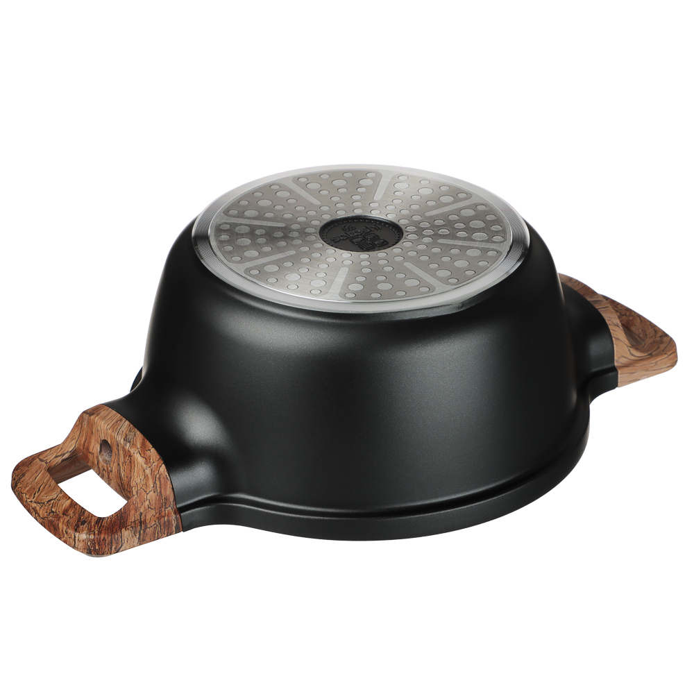 Набор посуды 13 предметов SATOSHI Карнуа, сковорода 24 см, сотейник 28 см (4 л), ковш 16 см (1,4 л), кастрюля 2,5 л, 4 л, 6,5 л, индукция, арт.№ 846-756