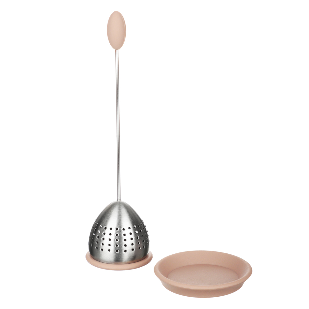 SATOSHI Ситечко для заваривания 17х4,5см с подставкой, нерж.сталь, арт.№ 886-078