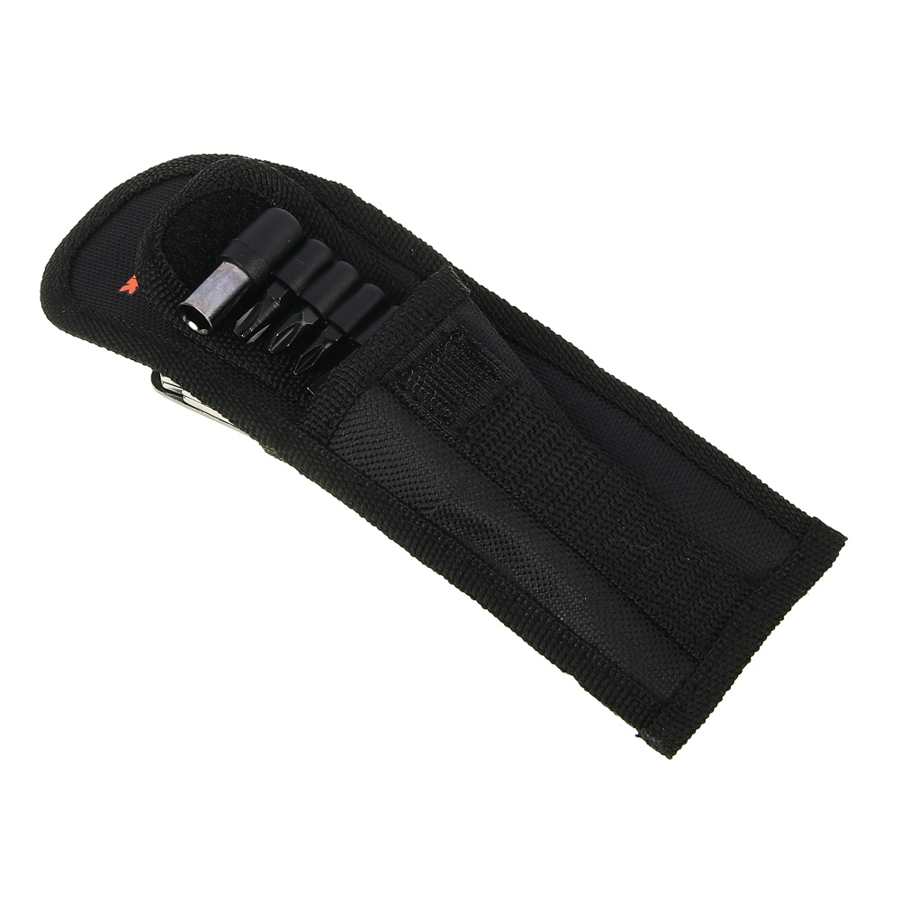 Инструмент многофункц. тм ЕРМАК,14 функций,9 насадок на отвертку+адаптер,16.5см,аллюм.,нерж. сталь, арт.№ 118-168