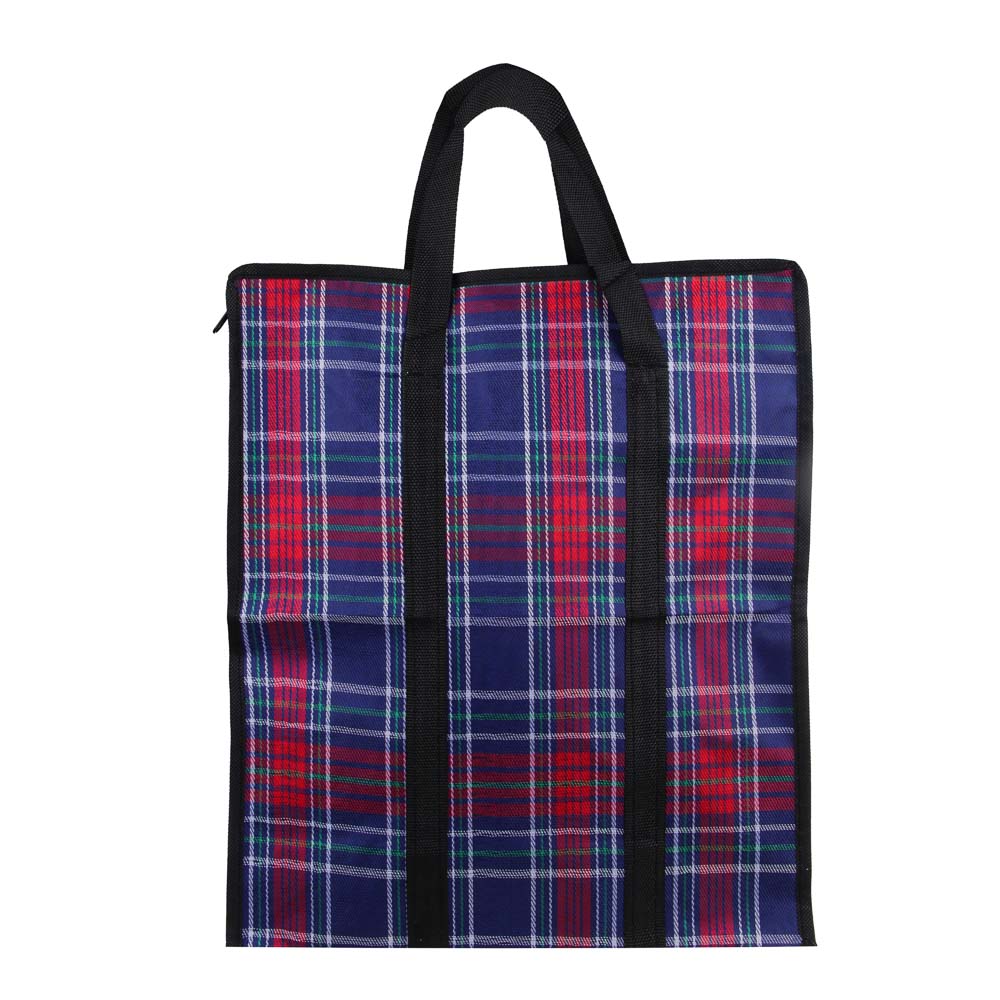 Сумка хозяйственная тм VETTA Шотландка, 35x40x15см, 21л, до 8кг, полипропилен, 3 цвета, арт.№ 467-014