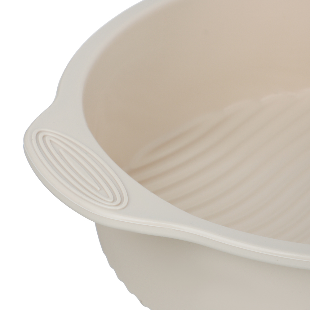 SATOSHI Форма для выпечки с ручками, круглая, 28х5,5см, силикон, арт.№ 856-225