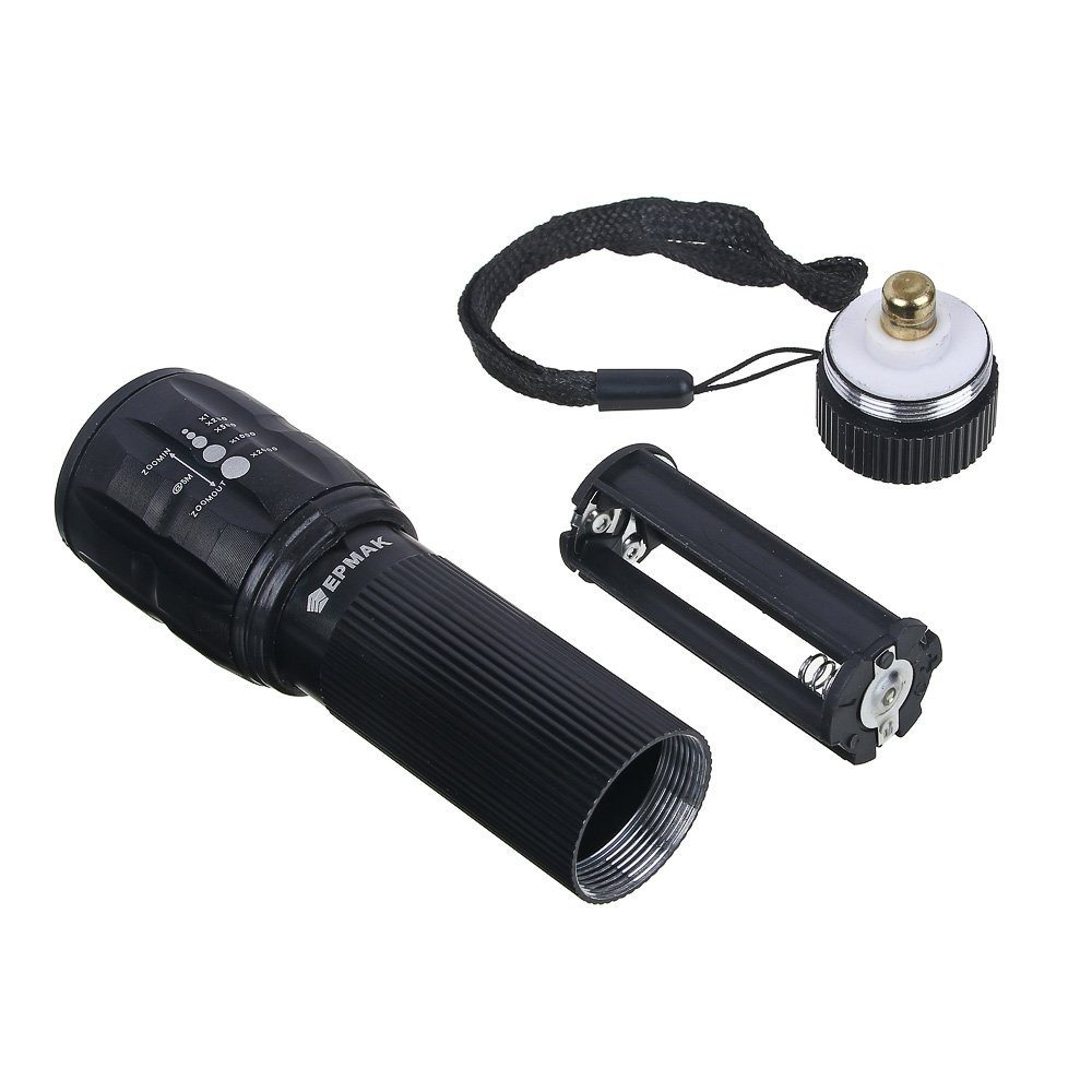 Фонарик ручной тм ЕРМАК, XPE, 3xAAA, 1 режим, пластик, металл, арт.№ 224-014