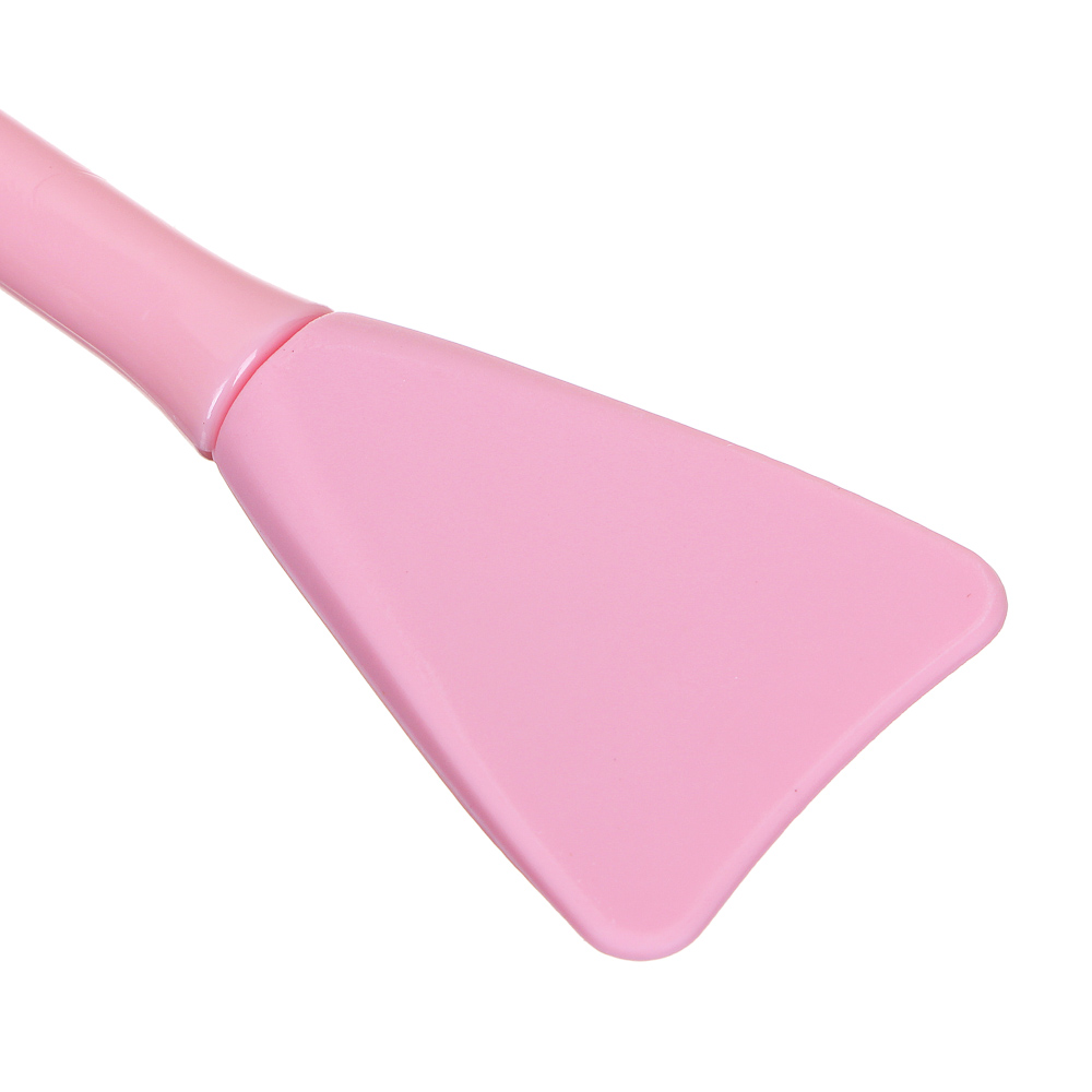 ЮНИLOOK Кисть для косметических процедур с щеткой, силикон, пластик PS, 16х5см, 3 цвета, арт.№ 357-235