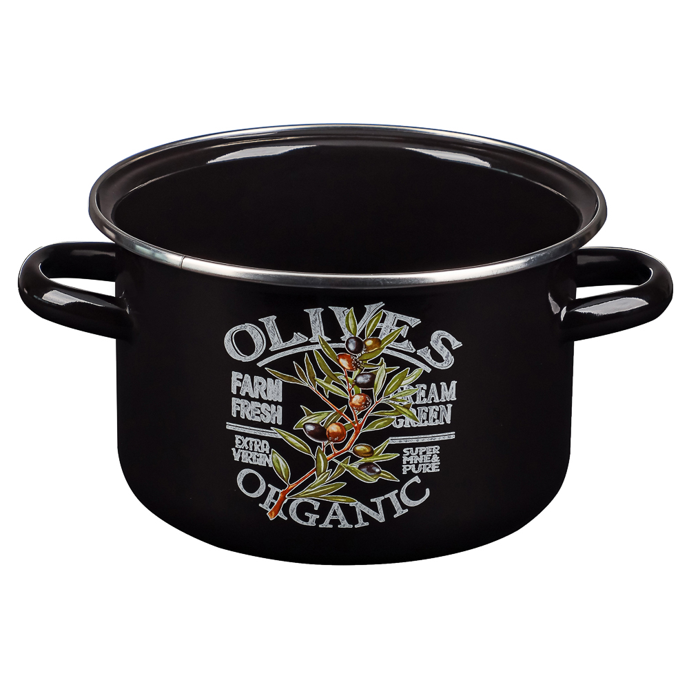 Ветка оливы Кастрюля эмалированная 3л, арт.№ 894-547