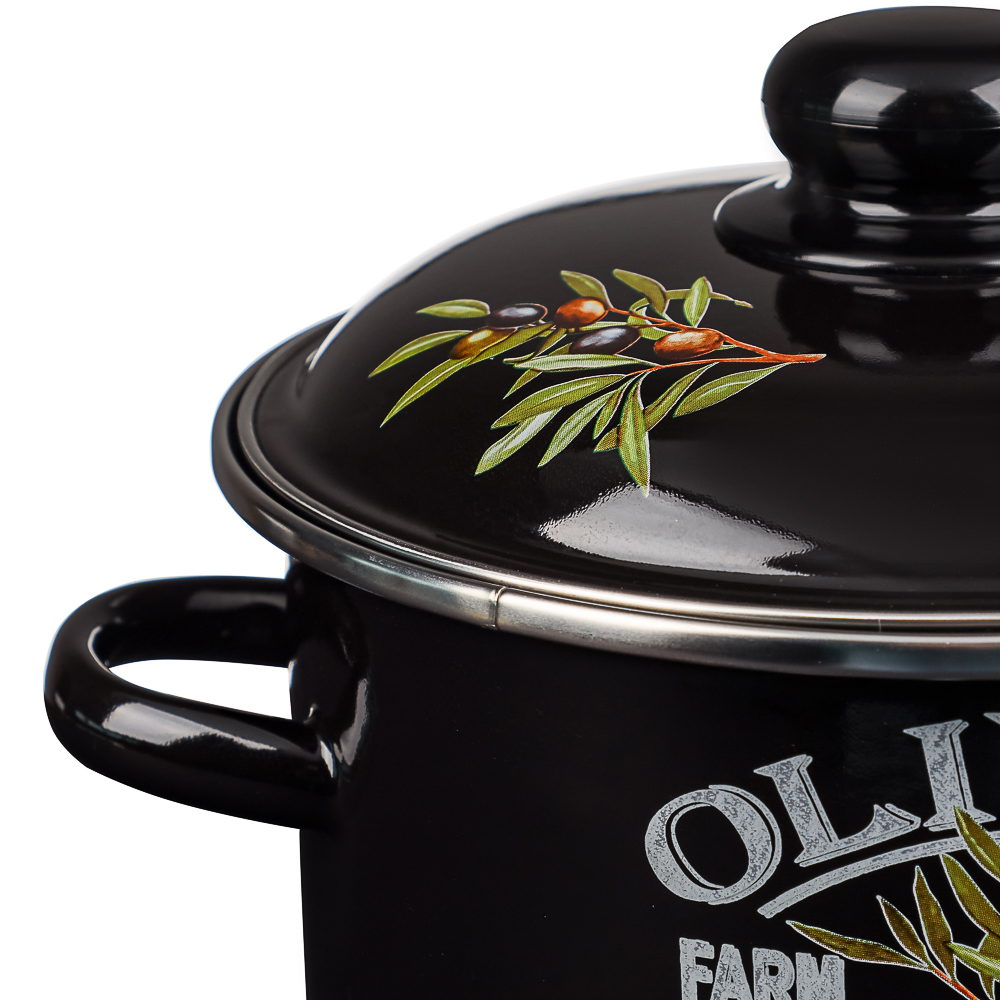 Ветка оливы Кастрюля эмалированная 3л, арт.№ 894-547