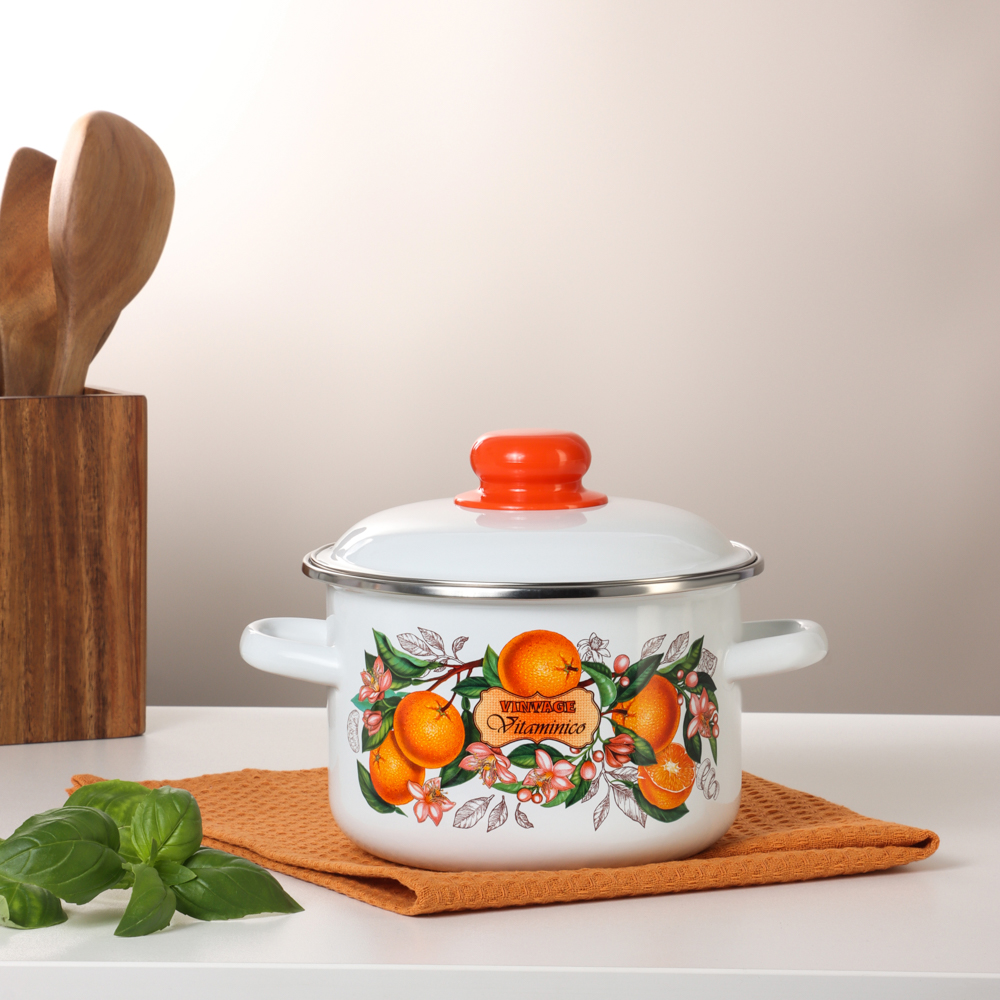 Гарден Кастрюля эмалированная 2л, арт.№ 894-549