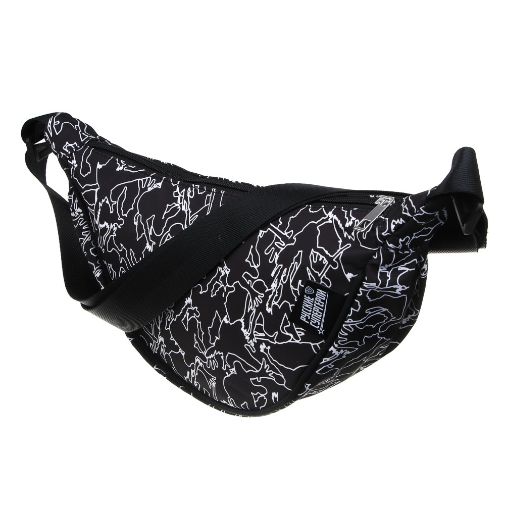 BY Русские Супергерои Сумка молодежная на длинном ремне, 100% полиэстер, 27х15х10 см, черный, МП-6, арт.№ 337-173