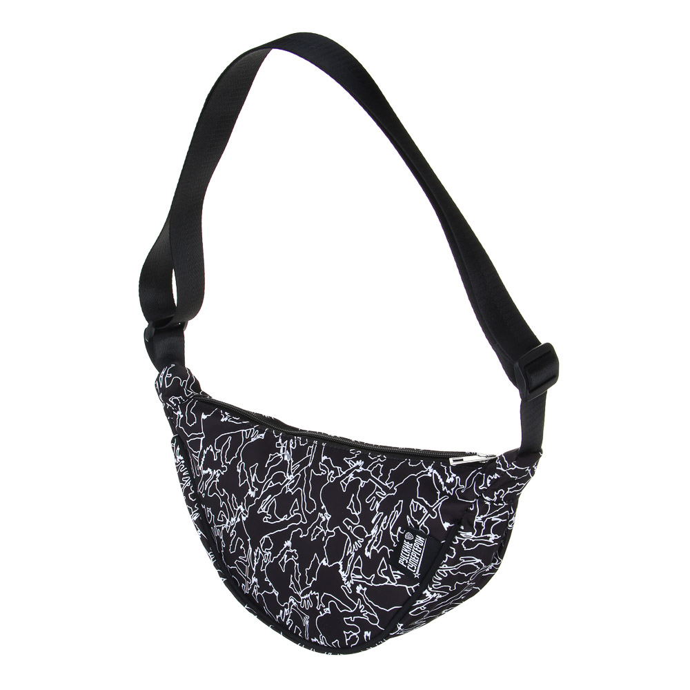 BY Русские Супергерои Сумка молодежная на длинном ремне, 100% полиэстер, 27х15х10 см, черный, МП-6, арт.№ 337-173