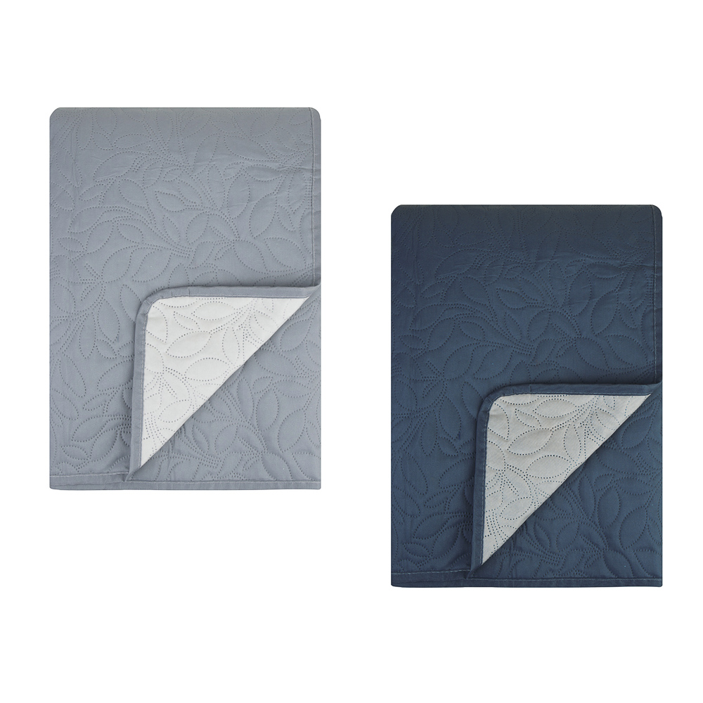 PROVANCE Нэви Покрывало стеганое 2х-стороннее 200х220см, 100% полиэстер, 2 цвета, арт.№ 487-057