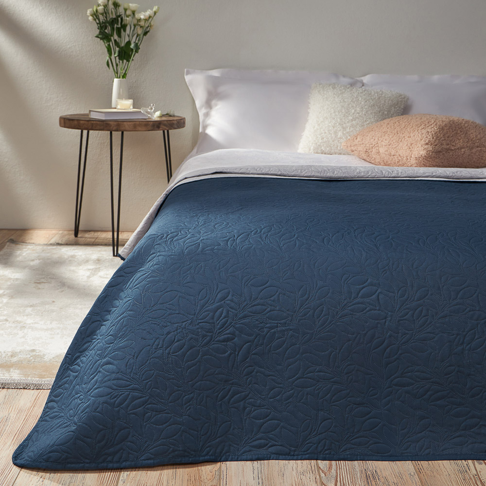 PROVANCE Нэви Покрывало стеганое 2х-стороннее 200х220см, 100% полиэстер, 2 цвета, арт.№ 487-057