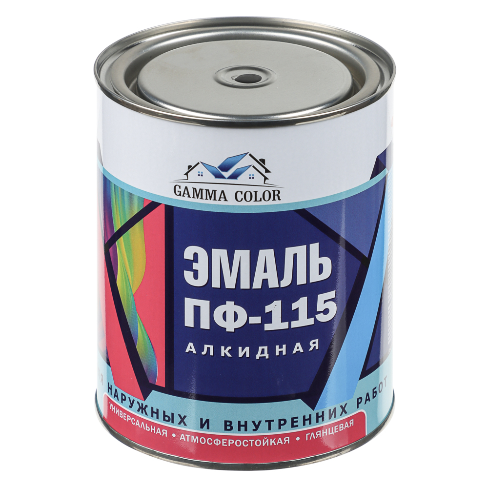Эмаль ПФ-115 тм GAMMA COLOR, черная, арт.№ 630-039