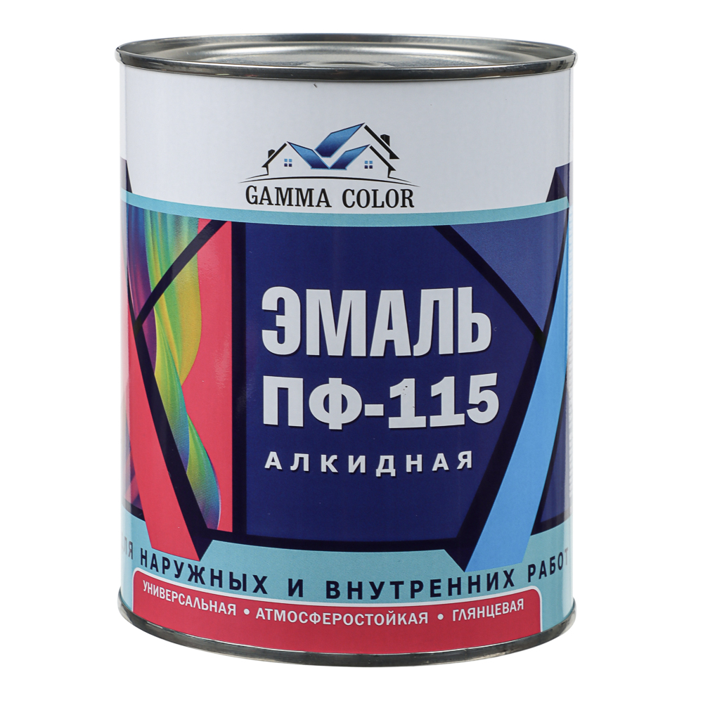 Эмаль ПФ-115 тм GAMMA COLOR, черная, арт.№ 630-039