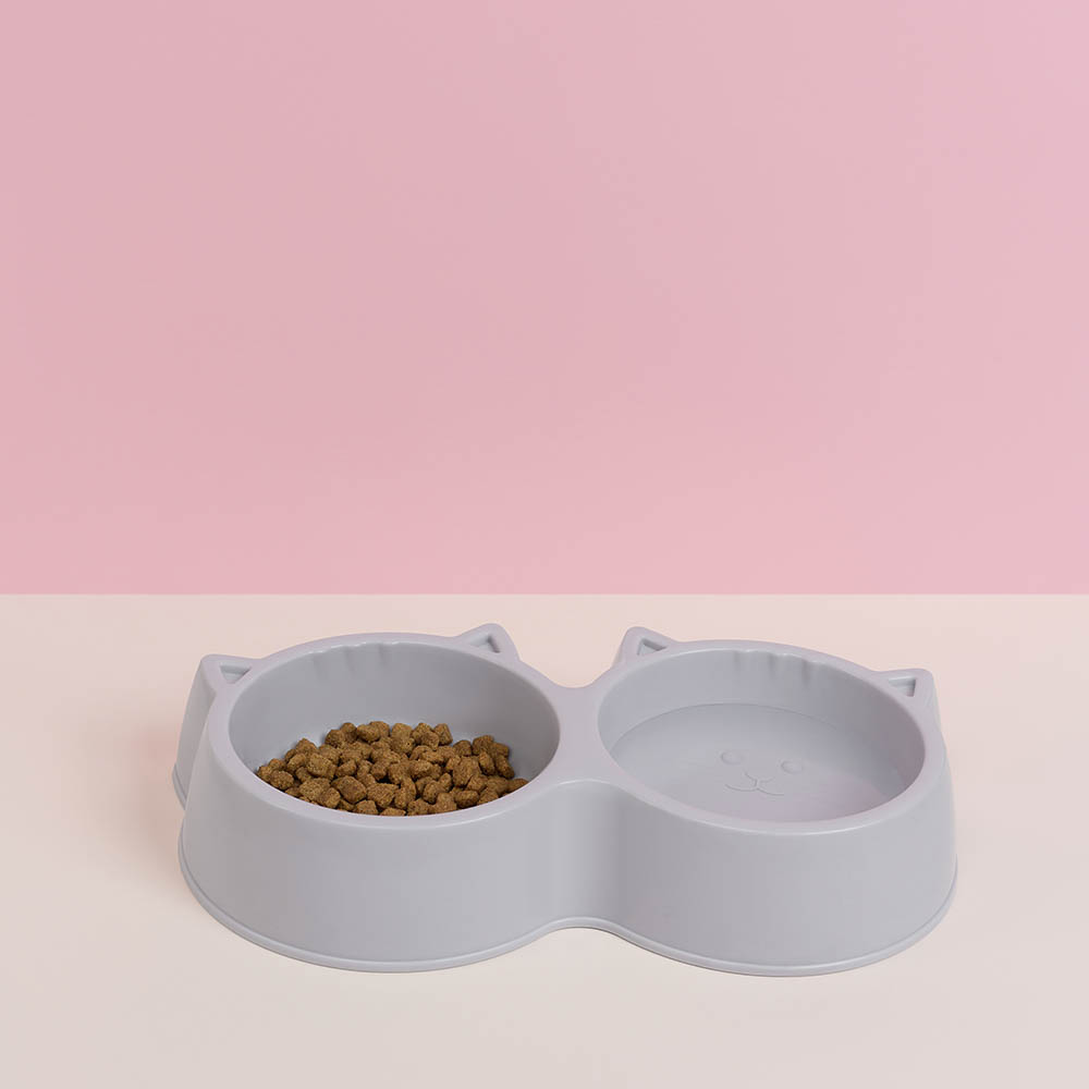 VETTA Миска для домашних животных двойная, пластмасса, 27х14,5х5 см, 400 мл, арт.№ 273-163