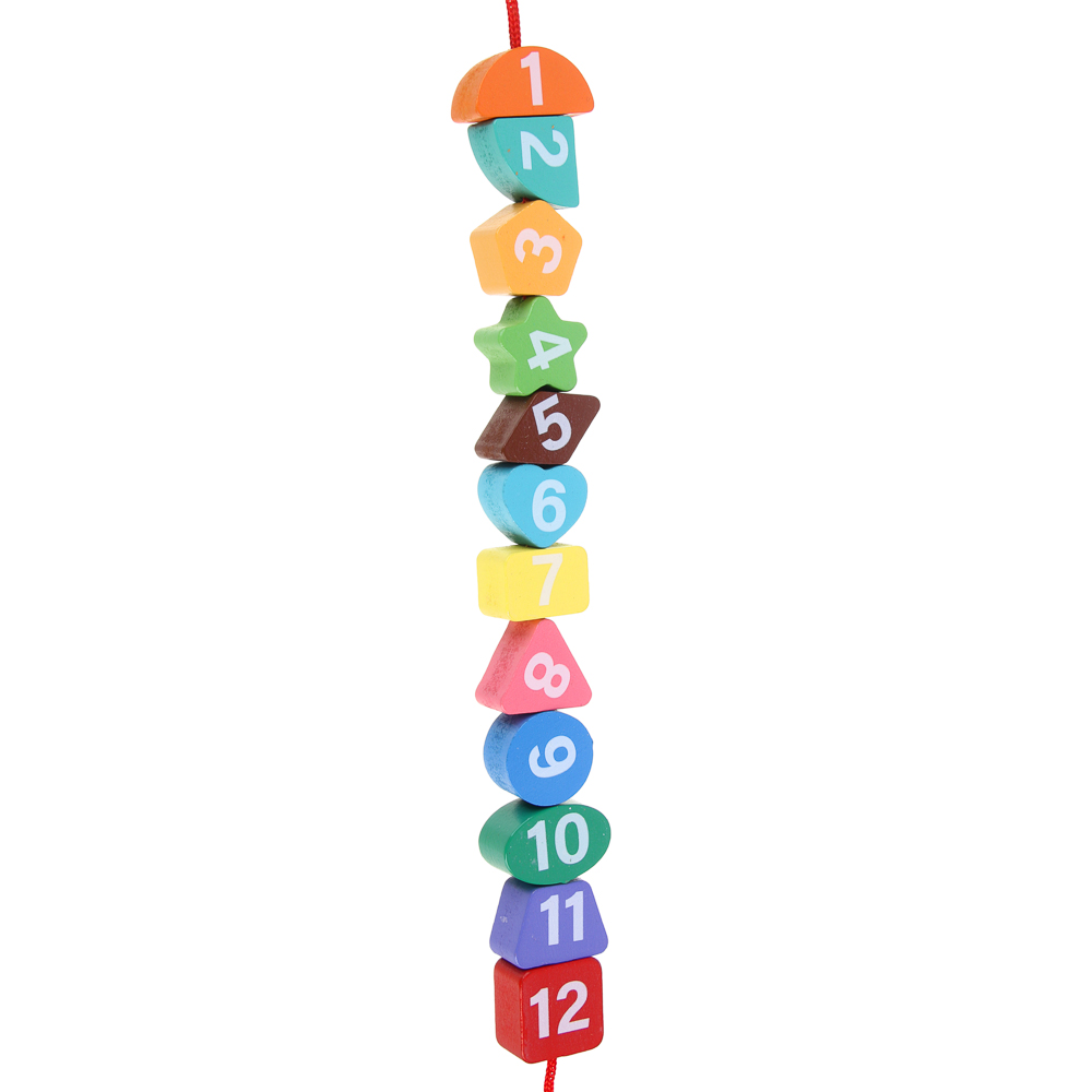 ИГРОЛЕНД Часики-сортер развивающие для малышей, 18,5х2,5х18,5см, дерево, арт.№ 262-503