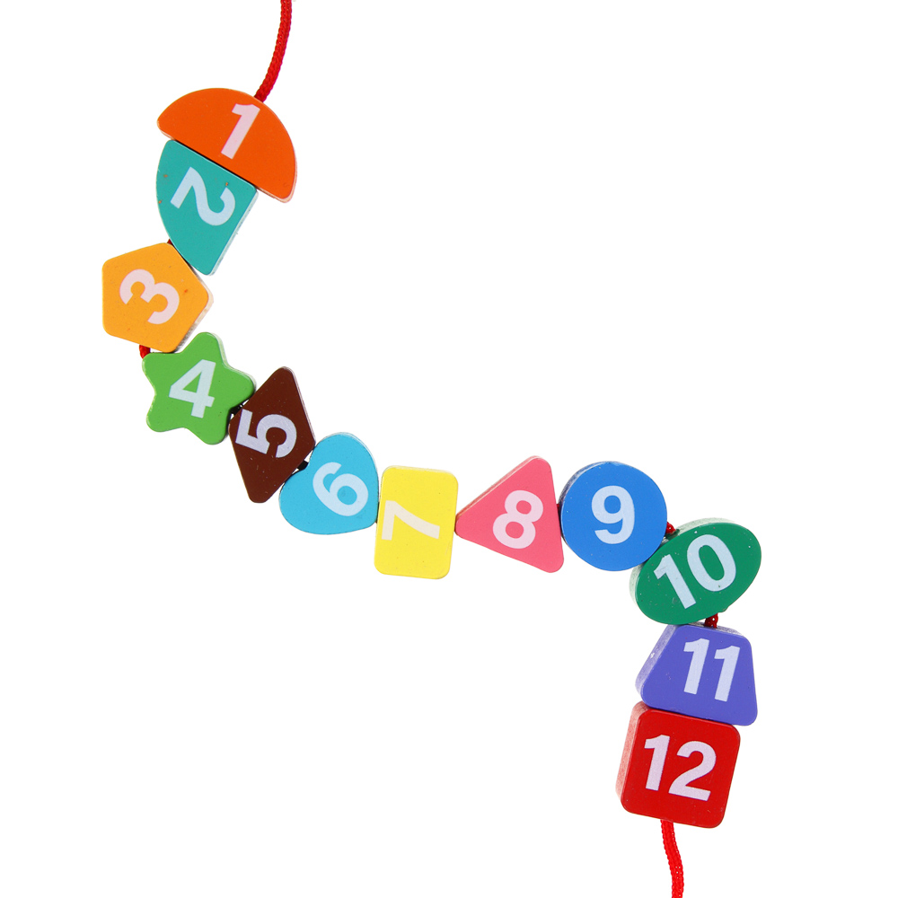 ИГРОЛЕНД Часики-сортер развивающие для малышей, 18,5х2,5х18,5см, дерево, арт.№ 262-503