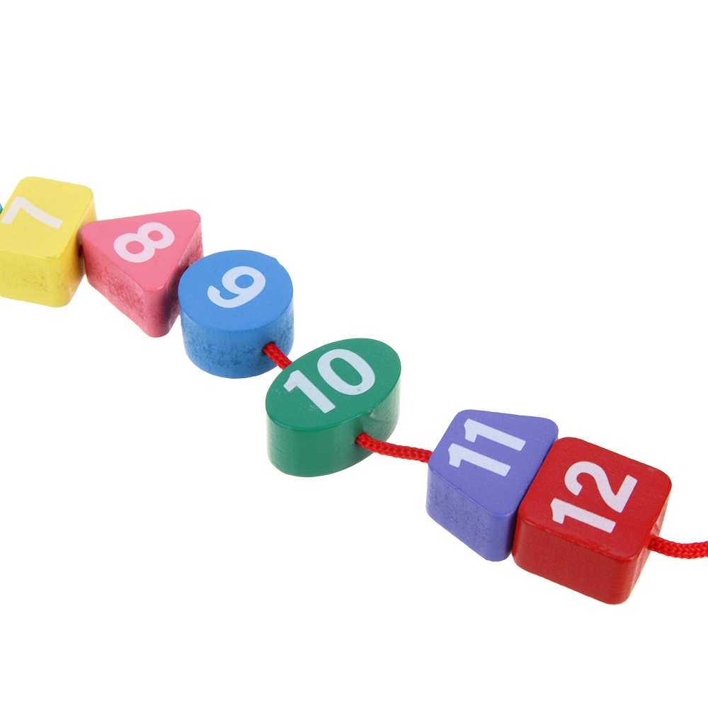 ИГРОЛЕНД Часики-сортер развивающие для малышей, 18,5х2,5х18,5см, дерево, арт.№ 262-503