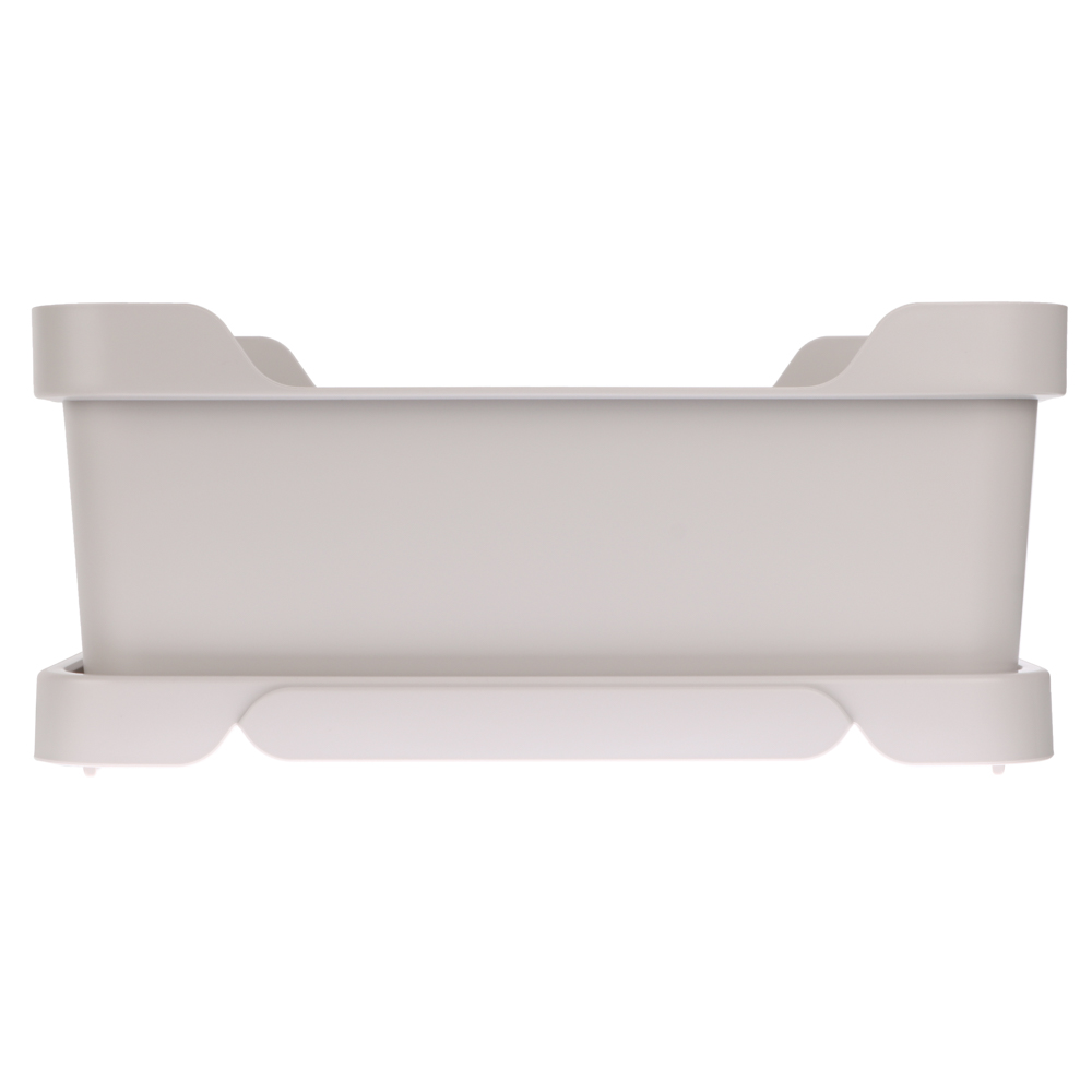 Ящик с крышкой универсальный Luxe, 380х276х140мм, 12л, светло-бежевый, арт.№ 457-825