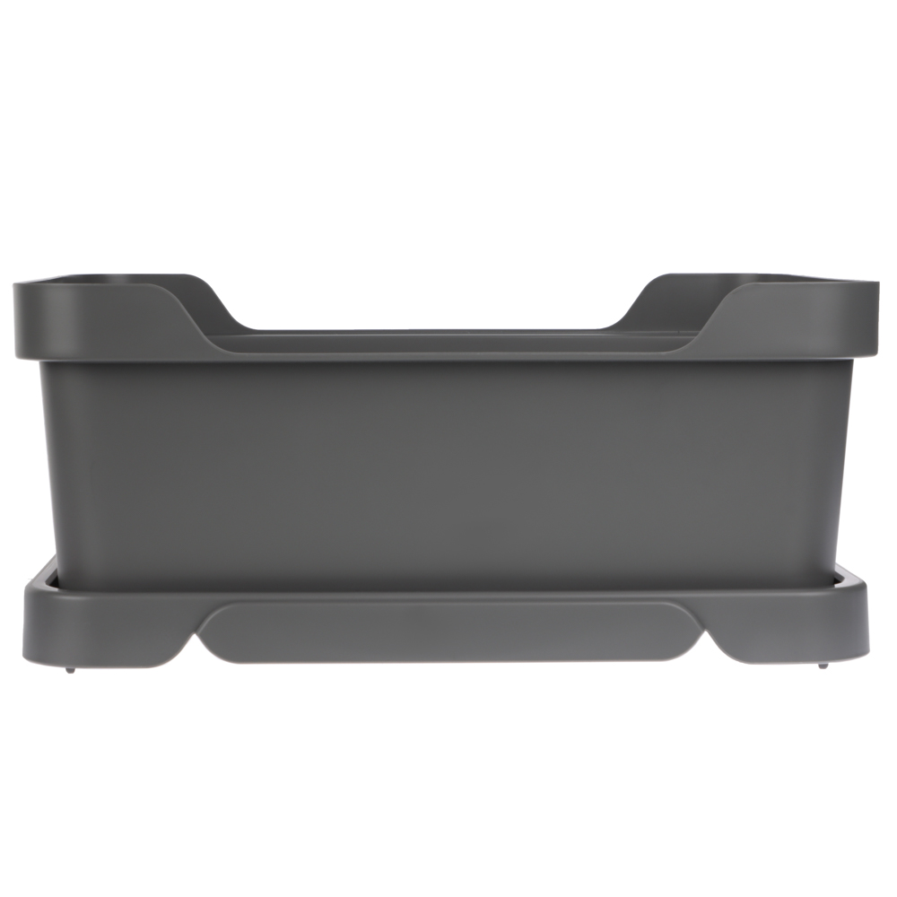 Ящик с крышкой универсальный Luxe, 380х276х140мм, 12л, серый, арт.№ 457-826