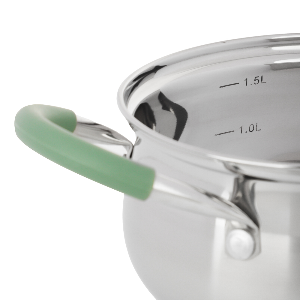 SATOSHI Марли Набор кастрюль 6 пр. (1,9л+3,6л+6,0л) со стекл. крышкой, арт.№ 822-196