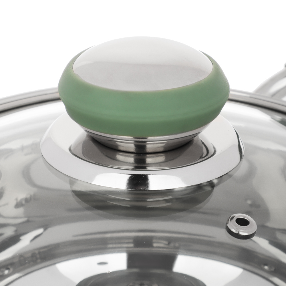 SATOSHI Марли Набор кастрюль 6 пр. (1,9л+3,6л+6,0л) со стекл. крышкой, арт.№ 822-196