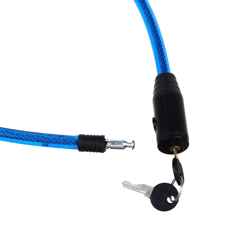 VETTA Замок велосипедный противоугонный тросовый, эконом, металл, ПВХ, пластик, 12x800мм, арт.№ 468-095