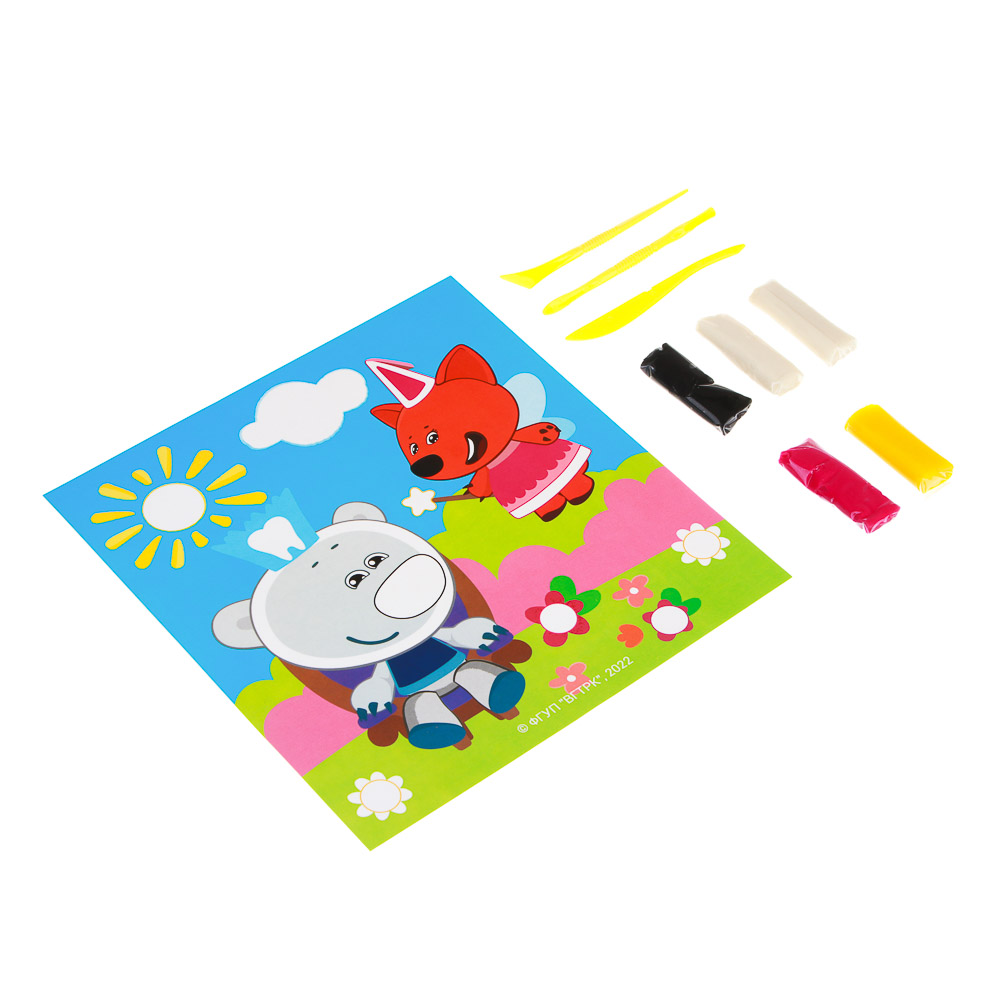 МИМИМИШКИ Набор для творчества "Пластилиновая аппликация 2в1", картон, пластилин, 24х27см, 4 дизайна, арт.№ 490-090