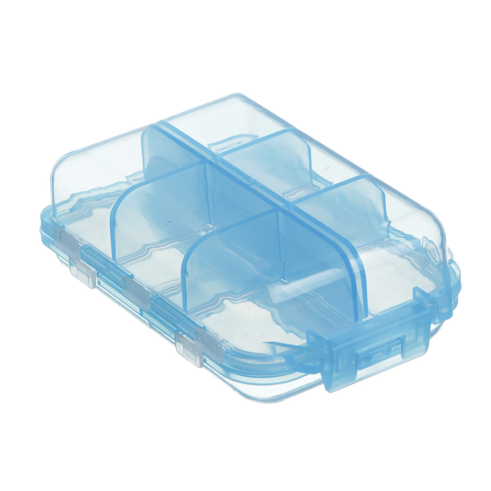 VETTA Бокс для таблеток 10 ячеек, 9х6х3 см, пластик, арт.№ 414-210