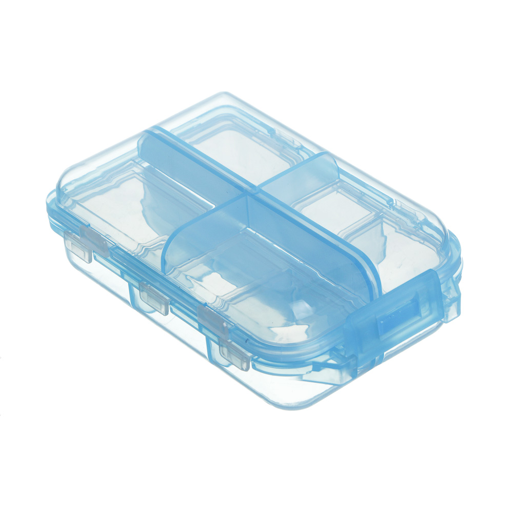 VETTA Бокс для таблеток 10 ячеек, 9х6х3 см, пластик, арт.№ 414-210