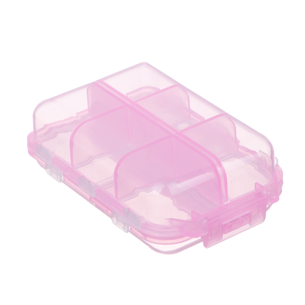 VETTA Бокс для таблеток 10 ячеек, 9х6х3 см, пластик, арт.№ 414-210