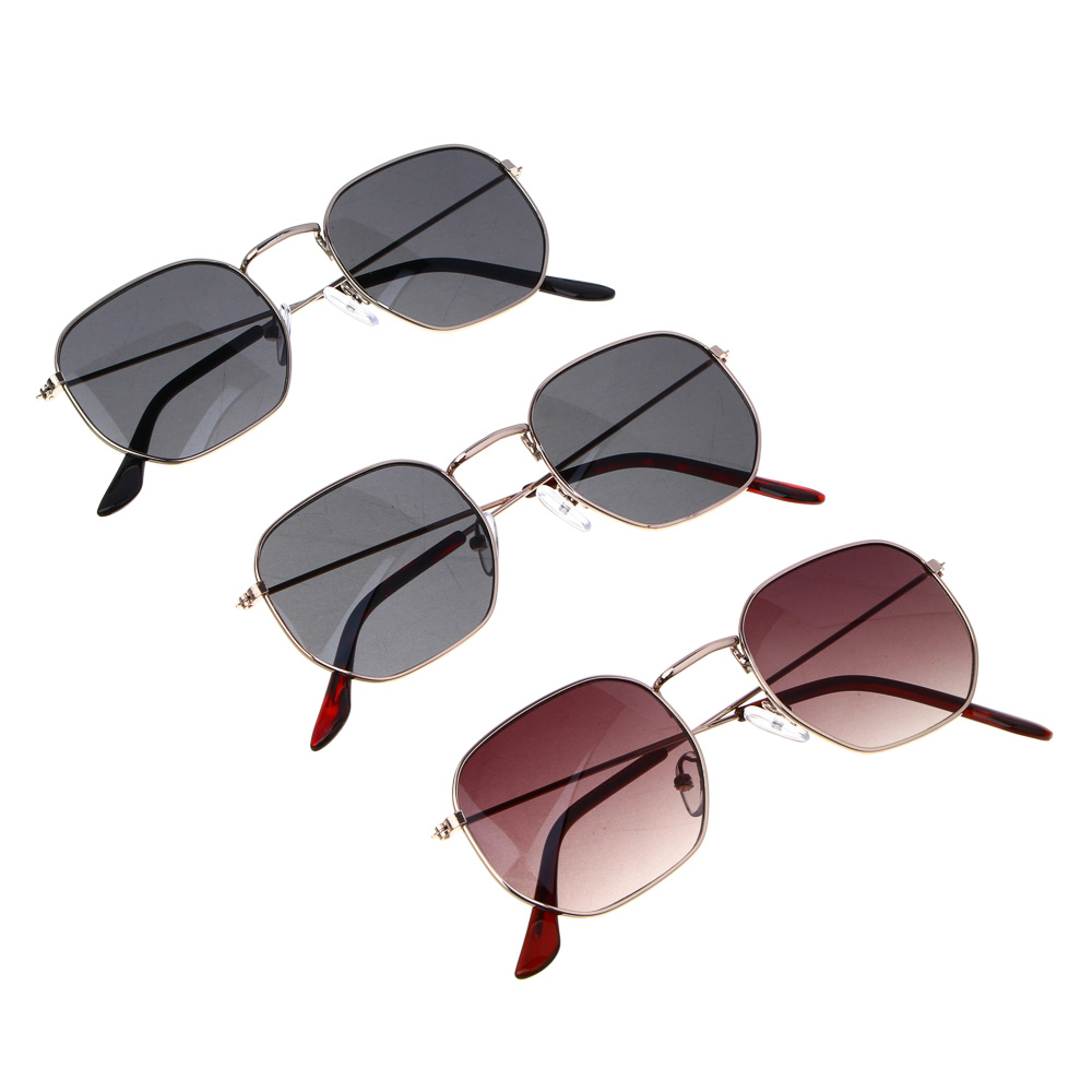 GALANTE Очки солнцезащитные взрослые в чехле, металл, 122x42мм, 3 цвета, ОС23-20, арт.№ 304-475