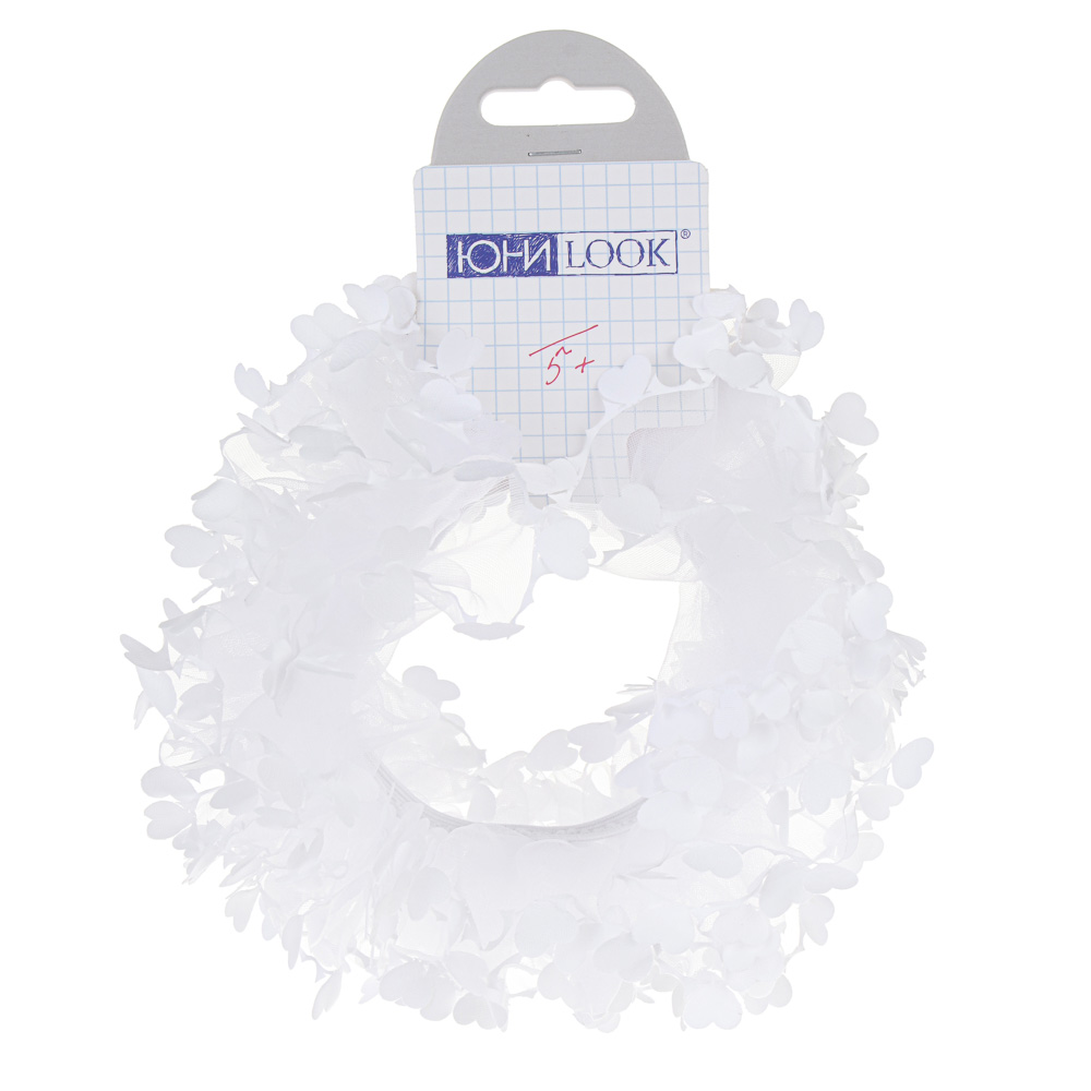 Резинка для волос детская ЮНИLOOK, 12см, полиэстер, 4 дизайна, ШБ23-08, арт.№ 322-044