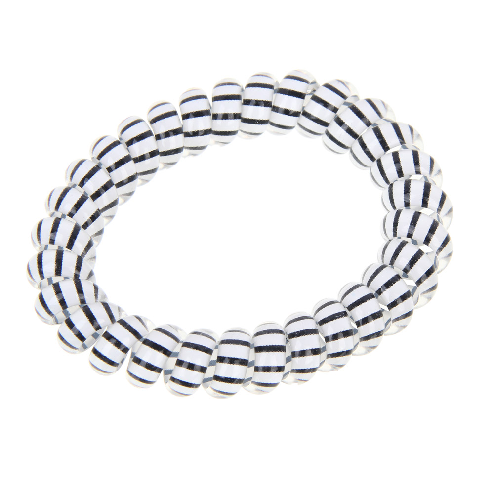 Резинки-пружинки для волос ЮНИLOOK 3шт, d5,5см, пластик, 4 сочетания, ACS-100, арт.№ 322-045