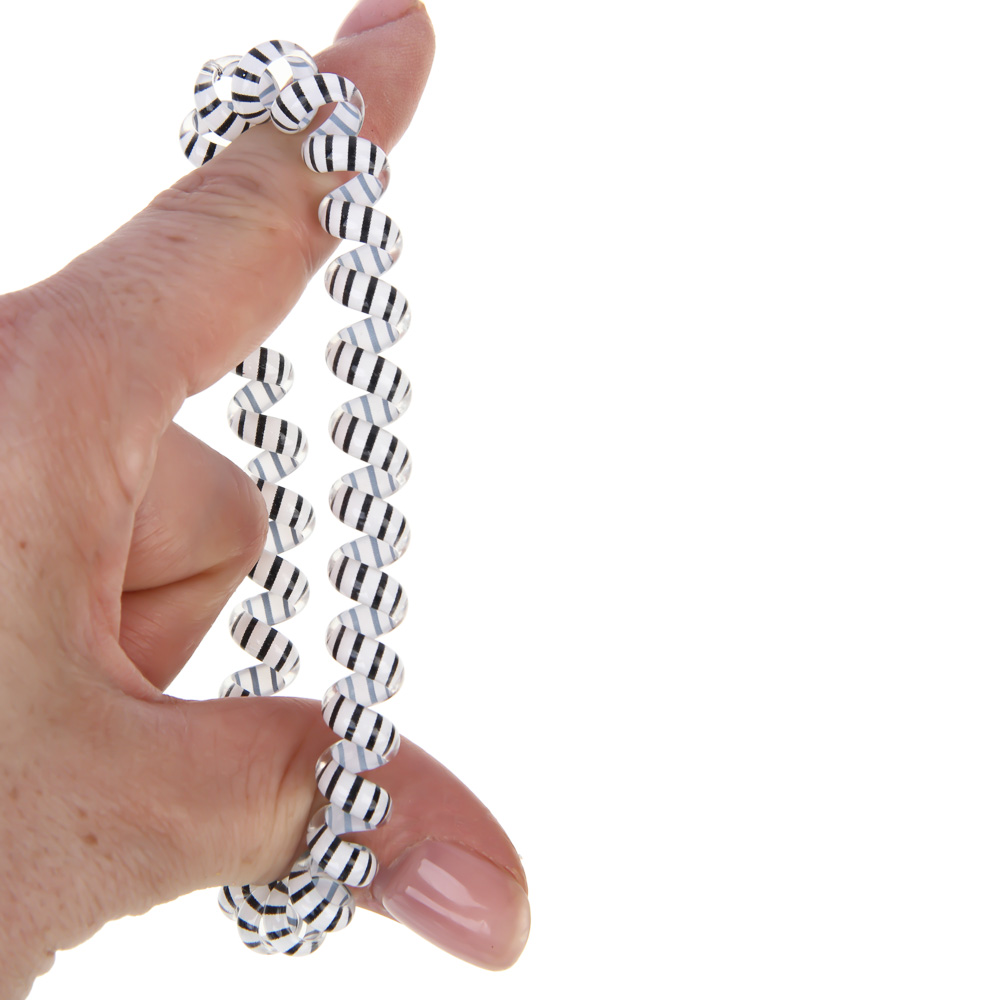 Резинки-пружинки для волос ЮНИLOOK 3шт, d5,5см, пластик, 4 сочетания, ACS-100, арт.№ 322-045