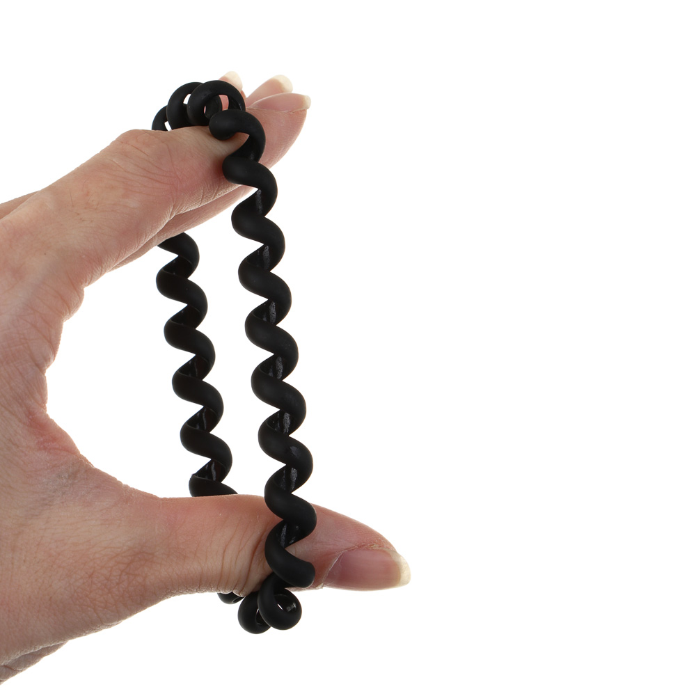 Резинки-пружинки для волос ЮНИLOOK,  3шт, d5-5,5см, пластик, 2 цвета, ACS-101, арт.№ 322-047