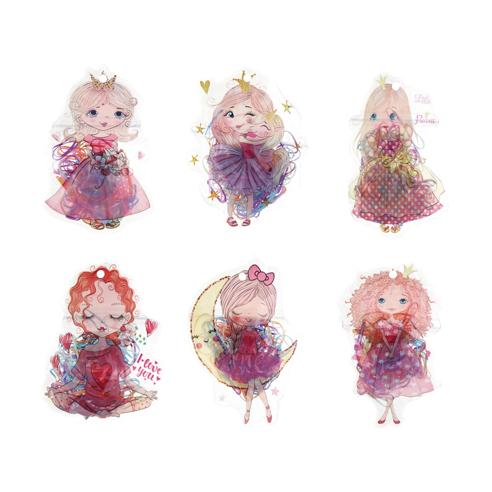 ЮНИLOOK Набор резинок для волос, 120 шт, d2,5см, резина, в ПВХ пакете, 6 дизайнов, ACS-103, арт.№ 322-049