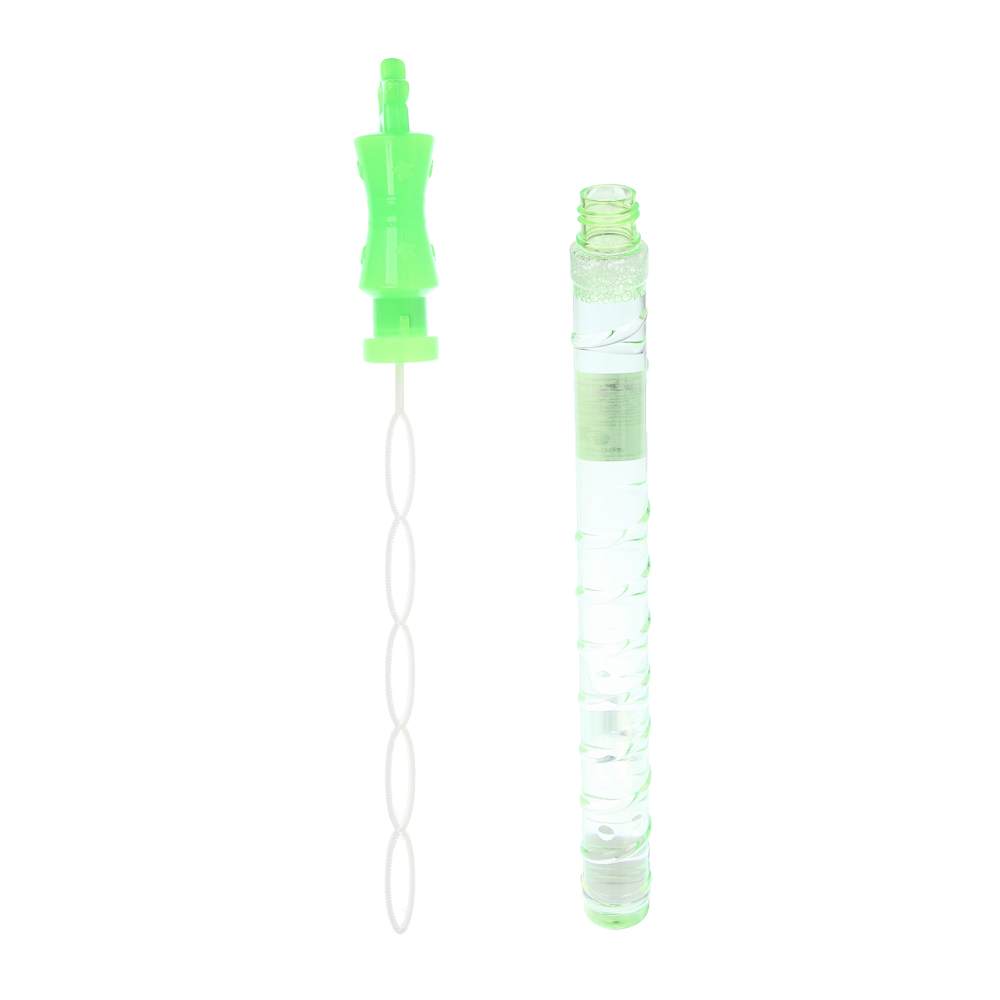 ИГРОЛЕНД Мыльные пузыри с ручкой "Фруктики", PP, PET, PVC, 110 мл, мыльный р-р, 37,5х4х4 см, 4 дизайна, арт.№ 460-039