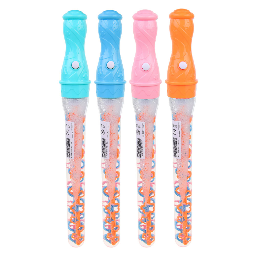 Мыльные пузыри гигантские с кнопкой BY Русские Супергерои, ABS, 160 мл, мыльный р-р, 5х38х5 см, 4 цвета, арт.№ 460-040