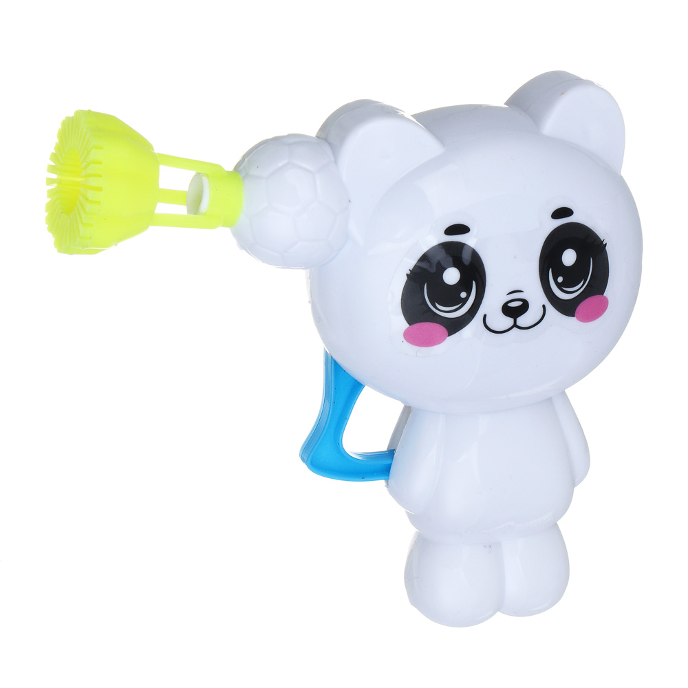 ИГРОЛЕНД Пистолет для выдувания мыльных пузырей, "Зверята", РР, 40 мл, мыльный р-р, 17х4х15 см, 3 дизайна, арт.№ 460-041