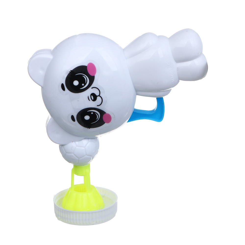 ИГРОЛЕНД Пистолет для выдувания мыльных пузырей, "Зверята", РР, 40 мл, мыльный р-р, 17х4х15 см, 3 дизайна, арт.№ 460-041