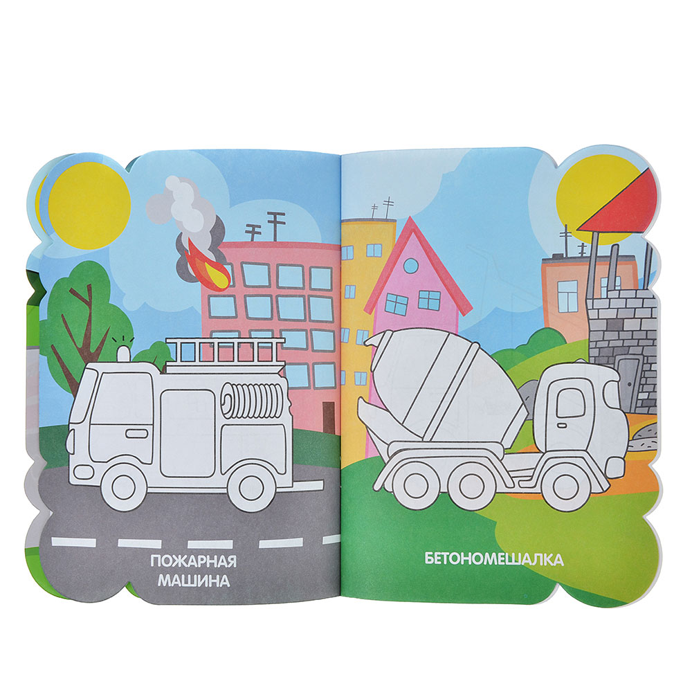 ХОББИХИТ Раскраска с наклейками, 12стр. + наклейки 2стр., бумага, 21х15см, 6 дизайнов, арт.№ 290-232