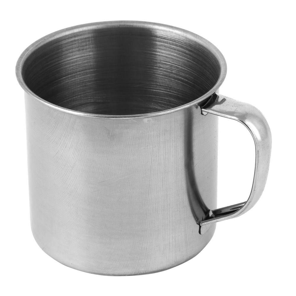 Кружка туристическая тм РУССО ТУРИСТО 0,26л, 9,2х8,3 см, 410-я нерж. сталь, арт.№ 123-063