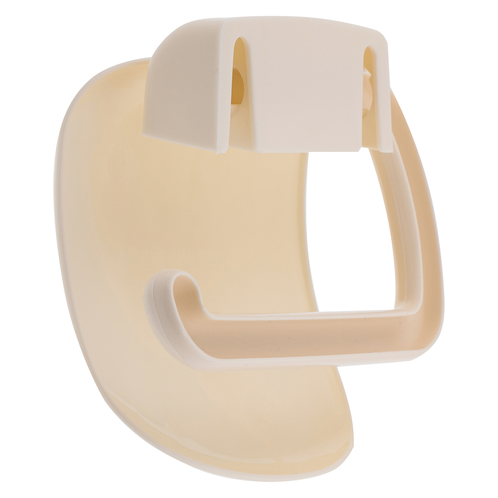 Держатель для туалетной бумаги, пластик, молочный, арт.№ 463-444