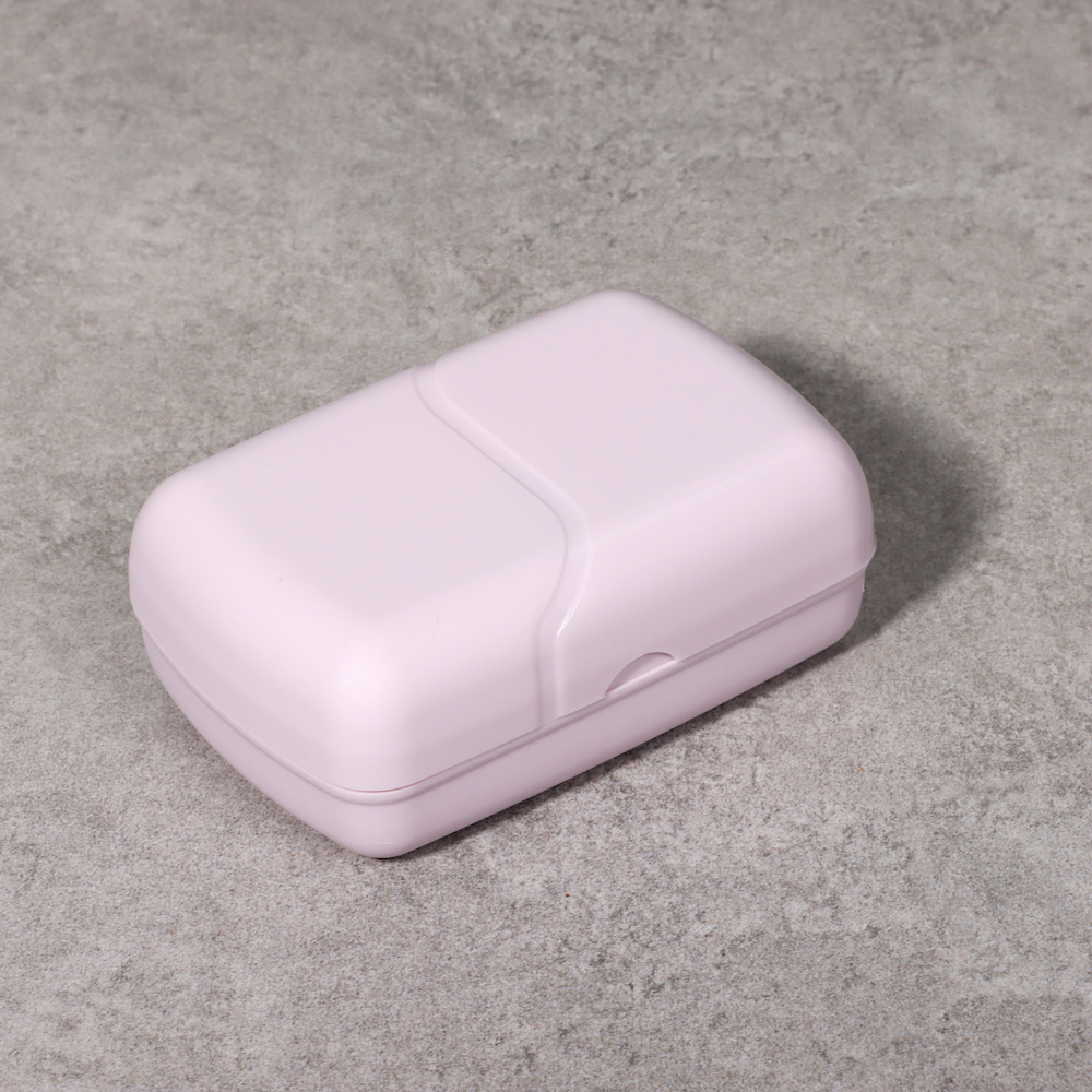 Мыльница, Волна, 77х11х45, пластик, нежно-лиловый, арт.№ 463-449