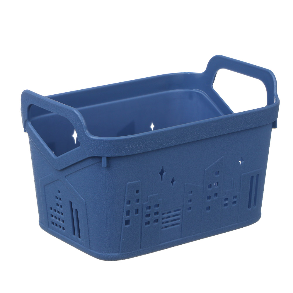 Корзина для хранения тм VETTA, пластик, 18,8х12,5х12см, арт.№ 414-211