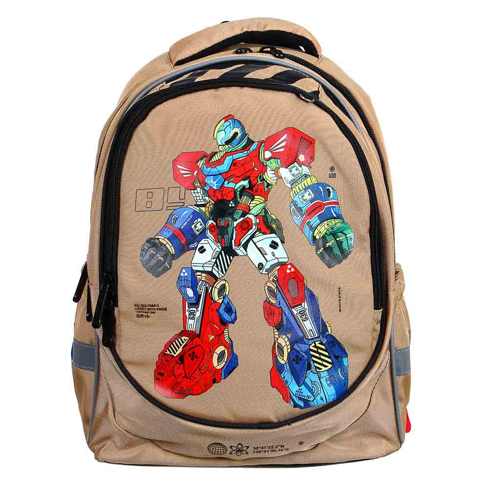 BY ПЕРЕСВЕТ Рюкзак шк.полужесткий 37х28х14см, 3отд., 2карм., эргон.спинка, нагруд.стяжка, ПЭ, арт.№ 254-471