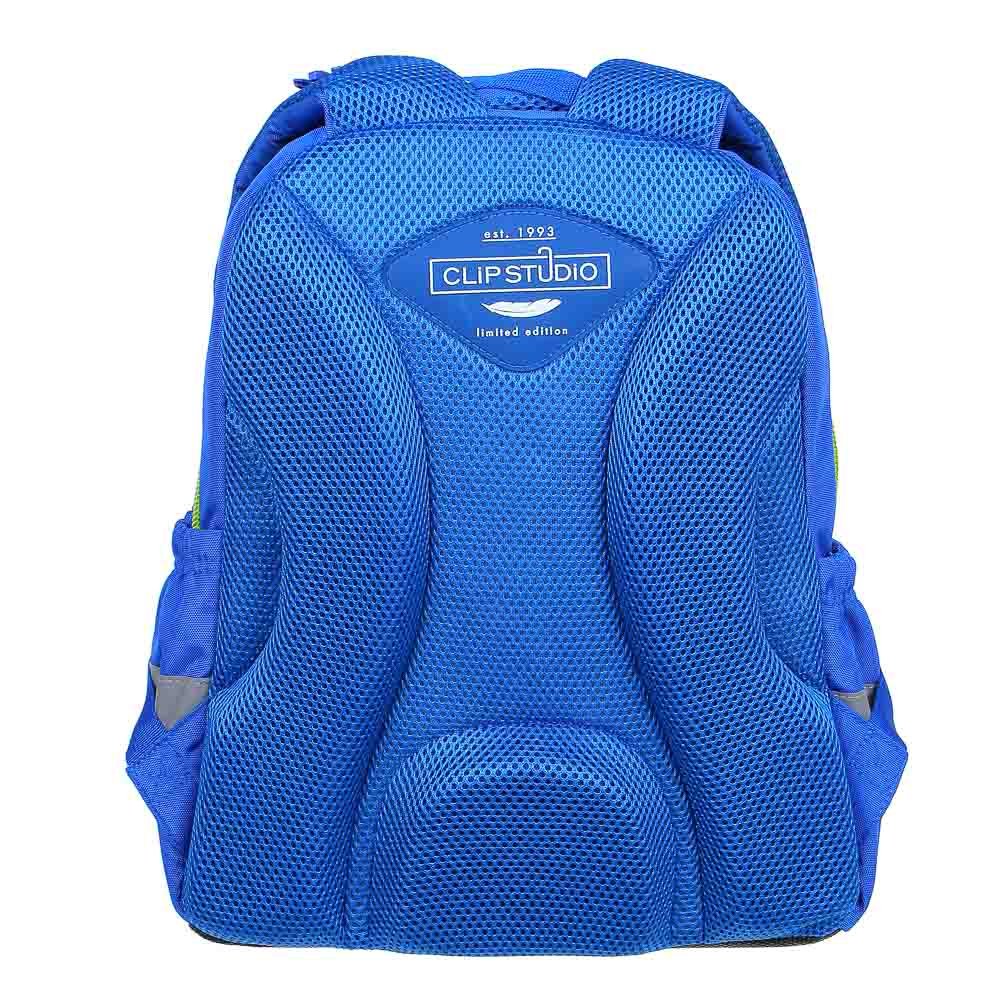 ДИНО БЭК ТУ СКУЛ Рюкзак шк. полужесткий 37х28х14см, 3отд., 2карм., эргон.спинка, ПЭ, арт.№ 254-474