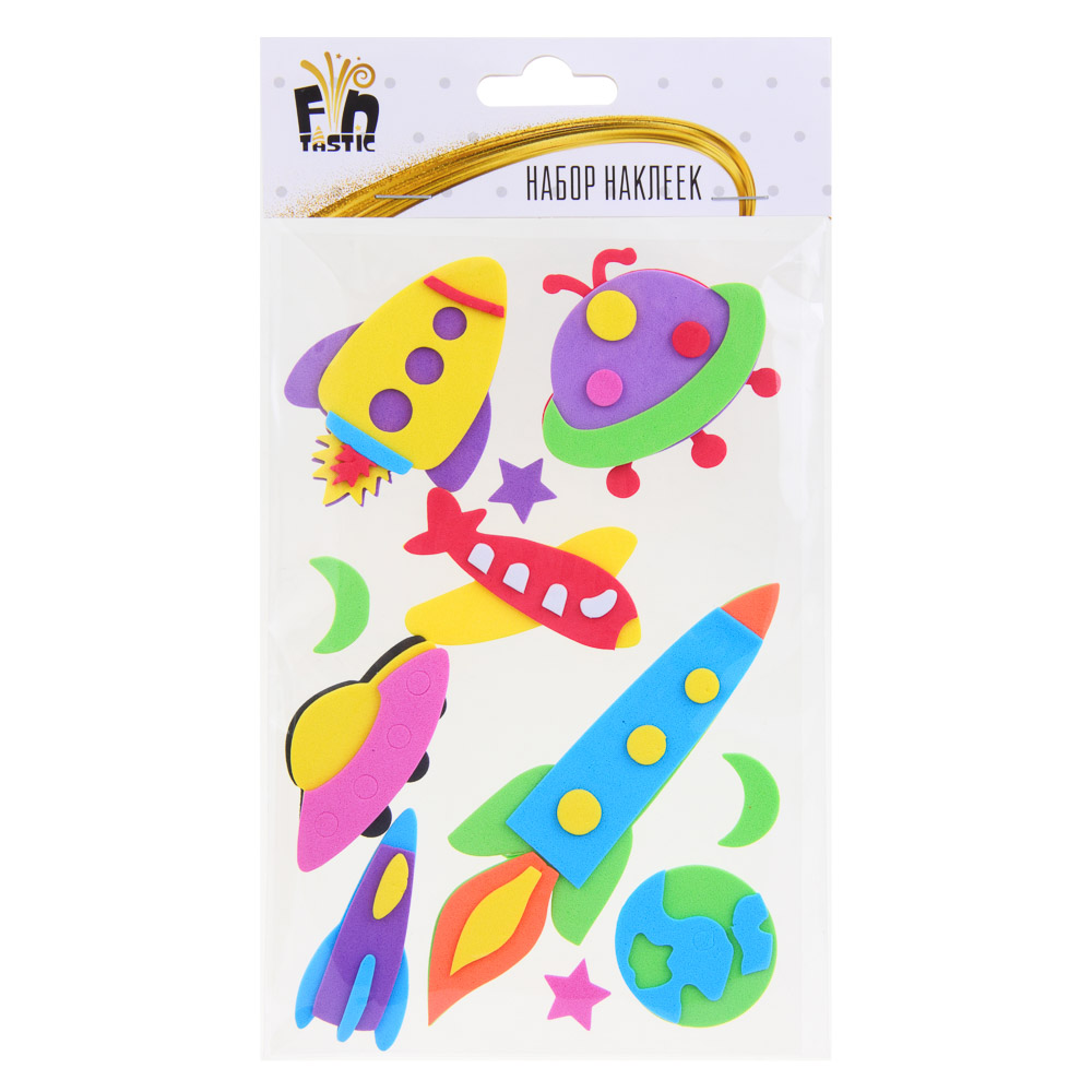 Fntastic Набор наклеек декоративных, 22x12,5 см, ПЕВА, авто/мото, 6 дизайнов, арт.№ 503-016