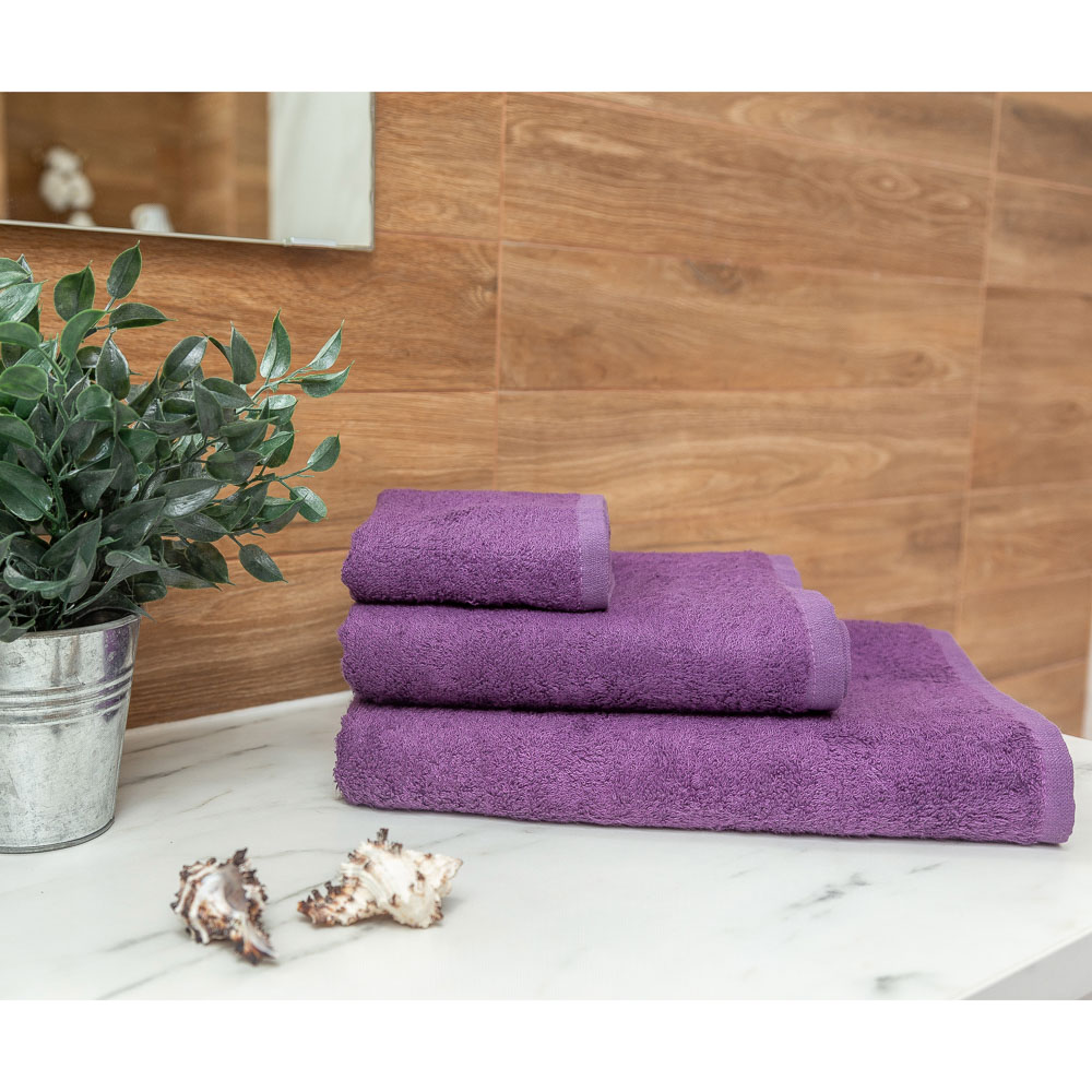 PROVANCE Бамбук Полотенце махровое, 70% бамбук, 30% хлопок, 50х90см, 400гр/м, фиолет, арт.№ 484-005