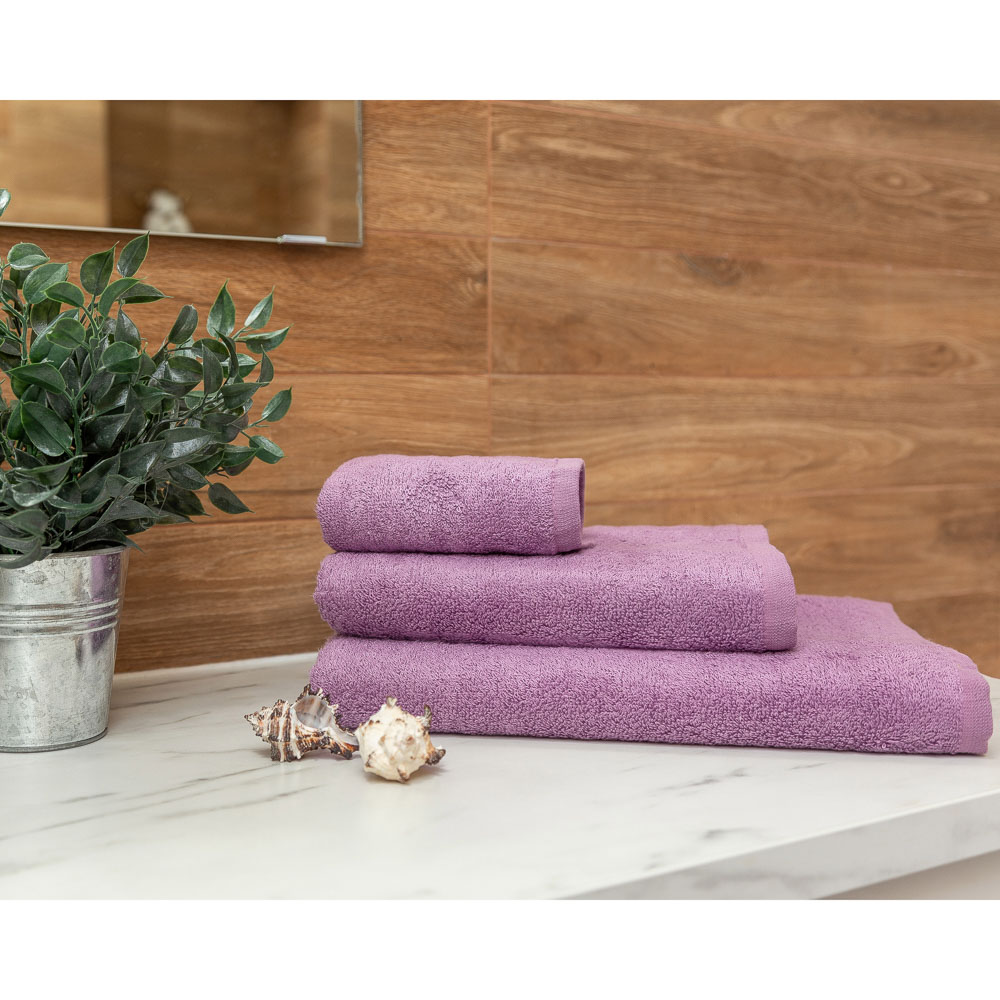 PROVANCE Бамбук Полотенце махровое, 70% бамбук, 30% хлопок, 30х50см, 400гр/м, фиолет, сирень, арт.№ 484-014