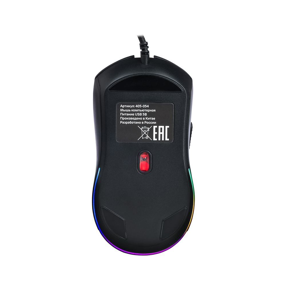 BY Игровая мышь проводная Grenade 12800dpi,6D,A825,RGB,220см, арт.№ 405-054